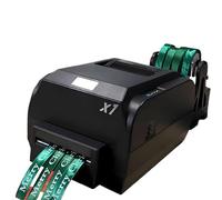 Macchina per stampante digitale a nastro, stampante per timbratura a larghezza regolabile da 25-108 mm per confezioni regalo, velocità 150 mm/s, supporta oltre 50 lingue a doppia fila
