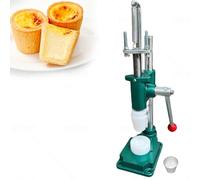 Macchina per stampi per crostate di uova e pressa manuale, strumento antiaderente per crostate, gusci di torta, tazze di budino, crosta di biscotti, base in ghisa resistente con maniglia a leva