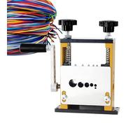 Macchina per strip di filo a propulsione, pulitore a mano a manovella - 6 fori 5 Tracks Hand Crank Data Wire Stripper | 0,1-0,6 pollici cavi dati rottami Peeler for
