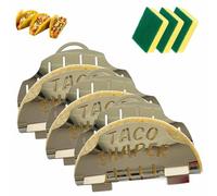 Macchina Per Tacos Multifunzionale, Supporto Per Tortillas In Acciaio Inox, Stampo Per Gusci Di Tacos Per Friggere, Piatti Per Patatine Fritte, Tortilleras Mexicanas Para Hacer Tortillas(3pcs)