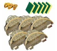 Macchina Per Tacos Multifunzionale, Supporto Per Tortillas In Acciaio Inox, Stampo Per Gusci Di Tacos Per Friggere, Piatti Per Patatine Fritte, Tortilleras Mexicanas Para Hacer Tortillas(5pcs)
