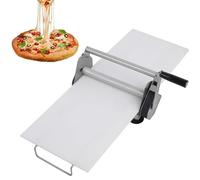 Macchina per tagliare la pasta, macchina per pizza pieghevole manuale in acciaio inox, spessore regolabile, design da tavolo per panetteria e uso domestico
