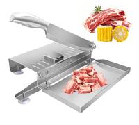 Macchina Per Tagliare Ossa Affettatrice Manuale Per Carne In Acciaio Inossidabile Taglia Costine E Pesce 220/270/375 Mm Opzionale Trita Carne E Ossa Congelate Per Tagliare Ossa Di Pollo Anatra 270mm