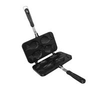 Macchina per Takoyaki, teglia per pancake a doppia piastra da 9,4x13,6 pollici, facile da riporre, utilizza una teglia Taiyaki versatile per cucinare in casa dessert per feste