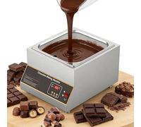 Macchina per temperare il cioccolato commerciale da 10 litri con controllo preciso della temperatura da 0 a 85 °C e display a LED, forno per fusione del cioccolato in acciaio inossidabile,Natural