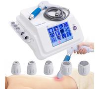 Macchina Per Terapia A Onde D'urto Con 5 Testine Massaggianti, Massaggiatore Professionale Per Alleviare Il Dolore Trattamento Con Onde D'Urto Per Disfunzione Erettile E Fascite Plantare,8InchScreen