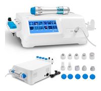 Macchina per Terapia Ad Onde D'urto Con Macchina per Terapia Ad Onde D'urto Portatile a 10 Teste Massaggiatore Muscolare Profondo per Terapia Dolore/Trattamento Ed