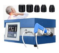 Macchina per Terapia Ad Onde D'urto Con Macchina per Terapia Ad Onde D'urto Portatile a 5 Teste Massaggiatore Muscolare Profondo per Terapia Dolore/Disfunzione Erettile