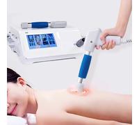 Macchina per Terapia Ad Onde D'urto Ed Extracorporee, muscolare Profondo Massaggiatore Con 5 Teste - Touch Screen,Forza Regolabile è 0,5-8 Bar,Frequenza è 1-22 Hz E 500-3000 Volte/Minuto