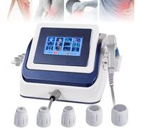 Macchina per Terapia Ad Onde D'urto,Massaggiatore per Trattamento Disfunzione Erettile Con 5 Testine,12 Modalità,350w,Intensità Lavoro:0,5-8,0bar,Frequenza: 1-22hz,Blue