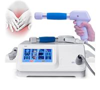 Macchina per Terapia Ad Onde d'Urto per Uso Domestico e Clinico Per Fisioterapia Trattamento ED Sollievo dal Dolore Cronico e Rigenerazione Ossea Muscolare, con 5 Teste di Massaggio