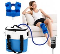 Macchina per terapia del freddo per chirurgia del ginocchio, timer programmabile per terapia del ghiaccio, pompa per crioterapia silenziosa per spalle, caviglie, involucro di compressione regolabile