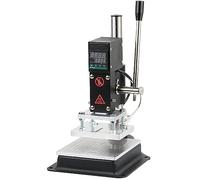 Macchina per timbratura a caldo, goffratrice manuale regolabile per controllo della temperatura per pelle, artigianato di carta - Stampo in ottone per goffratura logo in legno