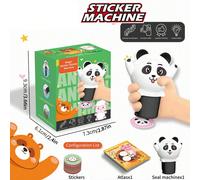 Macchina per timbri adesivi magici per bambini all'ingrosso - Giocattolo creativo fai-da-te per adesivi, adatto per bambini e bambine di oltre 3 anni, adatto per il ritorno a scuola, il Ringraziamento