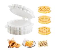 Macchina per torte a mano,Stampi per torte a mano - Piccola Pressa,Macchina per torte tascabili multiuso in 3 forme, forniture per la cottura, pressatore per