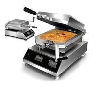 Macchina per Torte Pesce, 30x35cm Rivestimento Antiaderente, Macchina per Torte Pesce Fossili con Controllo Preciso Della Temperatura, Riscaldamento Su Entrambi I Lati, Maniglia Fissa,A