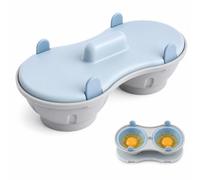 Macchina per uova in camicia per microonde, in silicone, per colazione veloce, pasti ricchi di nutrienti, uova in camicia tradizionali, uova di anatra, budini, dessert, per professionisti impegnati