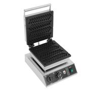 Macchina per waffle 220 V, a forma di frumento, 4 velocità, in alluminio pressofuso, 1,7 kW, con clip e beater e timer digitale, 0-5 min, 30 x 36 x 24 cm, per uso domestico e commerciale