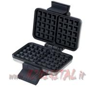 MACCHINA PER WAFFLE 750W ELETTRICA PIASTRA WAFFER CIALDE Cialdiera PIASTRA