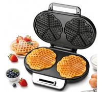 Macchina per waffle a forma di cuore, temperatura regolabile