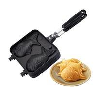 Macchina per waffle a forma di pesce - Teglia per waffle Taiyaki - Teglia Taiyaki antiaderente per ripieno di e pasticcera - Macchina per torte per waffle-giapponesi | per il dessert della
