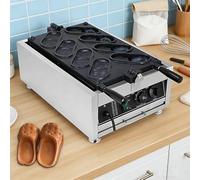 Macchina per Waffle a Forma di Scarpa e Pesce, Design in Acciaio Inossidabile per Panini e Pasticceria Creativa, Rivestimento Antiaderente e Facile da Pulire, per Cucina e Panificio A