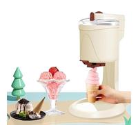Macchina Per Waffle coni gelato fai da te, yogurt automatico con agitatore a doppia lama, coperchio trasparente per un facile monitoraggio, design staccabile per uso domestico e al bar