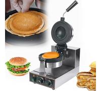Macchina Per Waffle Elettrica, Macchina Per Hamburger Antiaderente Per Waffle Per Hamburger, Panini Press Macchina Per Hamburger 50-300 ℃ Controllo Della Temperatura Riscaldamento Su Due Lati Timer Da
