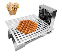 Macchina per Waffle, Macchina Automatica per Waffle all’Uovo | Macchina Automatica per Waffle all’Uovo in Acciaio Inox, Rilevamento Automatico, Ventola a 7 Pale, per Panetteria Dessert Bar