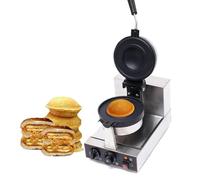 Macchina per Waffle per Hamburger Commerciale, Macchina per Waffle per Hamburger da 1300 W, Pressa per Panini per Uso Domestico e Commerciale, Stampo per Hamburger, Macchina per Hamburger per Gelato