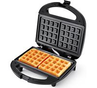 Macchina per Waffle Piastra per Waffle Antiaderente Waffle Maker Elettrico 750W