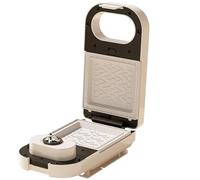 Macchina per waffle portatile 5 in 1, macchina per sandwich per colazione, bignè per uova, ciambella Taiyaki, griglia elettrica con rivestimento antiaderente, 5 piastre rimovibili, timer, riscaldament
