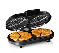 Macchina per waffle Tristar WF-2120 - Dieci waffle a forma di cuore alla volta - Corpo in acciaio inox