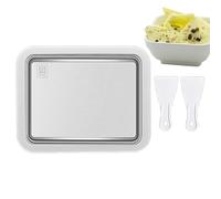 Macchina per yogurt fritto - Macchina per arrotolata fredda portatile per | Vaso per istantaneo in acciaio inossidabile, vassoio per fritto, macchina per la laminazione