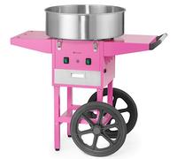 Macchina per zucchero filato con carrello su ruote senza coperchio 1130 W - rosa