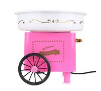 Macchina per Zucchero Filato Elettrico Professionale Preparazione Cotton Candy Maker Cotton Candy Machine Sweet Party per Bambino in Casa,Design Carretto Vintage per Feste Party Bambini (Rosso)