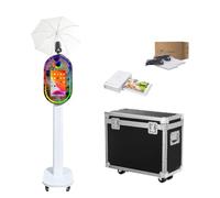 Macchina PhotoBooth Touchscreen da 15,6 pollici con torcia elettrica | DSLRBOOTH - Specchio fotografico professionale con luce RGB e sincronizzazione musicale, per fotocamere DSLR, per feste