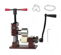 Macchina piegatrice ad anello, con laminatoio per metalli con gioielli regolabile, strumento per la formatura di cucchiai e piegatrice piatta per gioielli per piegare braccialetti, facile da usar red