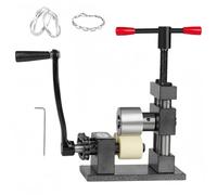 Macchina piegatrice ad anello, con laminatoio per metalli con gioielli regolabile, strumento per la formatura di cucchiai e piegatrice piatta per gioielli per piegare braccialetti, facile da usa gray