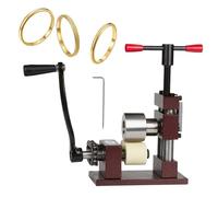 Macchina piegatrice for braccialetti piatti, utensile for piegatura di metalli, pressa rotonda a manovella con maniglia staccabile e base stabile, utensile for piegare anelli for anelli a cucchiaio(Re