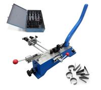 Macchina piegatrice manuale per metallo, macchina formatrice per lame di fustellatura con spessore massimo di 1,05 mm, 35 stampi, macchina a scimitarra, piegatrice per lame in acciaio