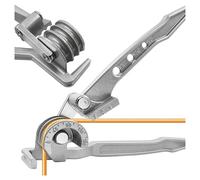 Macchina piegatrice per acrilico, Strumento piegatubi - Piegatura manuale di tubi OD 3 misure 1/4" 5/16" 3/8" 180 gradi Tipo di leva Piegatura for impieghi gravosi Rame Ottone Alluminio