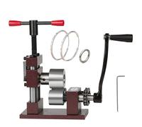 Macchina piegatrice per anelli e bracciali, laminatoio regolabile per gioielli e piegatrice piatta, cucchiaio in acciaio inossidabile e macchina per modellare il metallo con ruota in ferro, canale in