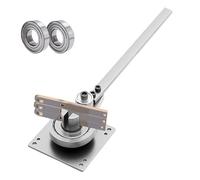 Macchina piegatubi manuale in metallo, piegatrice in acciaio resistente con 2 cuscinetti, portatile per fabbricazione di rame, ferro, filo di alluminio, maniglie di spessore 1-8,5 mm