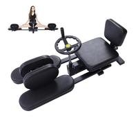 Macchina pieghevole per lo stretching delle gambe da 0 a 210 ° Macchina per la compressione delle gambe Flessibilità Attrezzatura per stretching Cuscino del sedile allargato Ginnastica Yoga Split