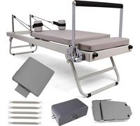 Macchina Pilates Reformat, Attrezzatura Pilates Pieghevole per Allenamenti A Casa, Tuta Pilates Reformer Pieghevole per Reformer Body Stami Stretching Balae Exercise Workout, B