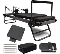 Macchina Pilates Reformat, Attrezzatura Pilates Pieghevole per Allenamenti A Casa, Tuta Pilates Reformer Pieghevole per Reformer Body Stami Stretching Balae Exercise Workout, A