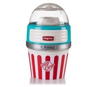 Ariete 2957 Pop Corn XL Party Time - Macchina per Popcorn - Scoppia 60gr di Mais in 2 minuti ad Aria Calda - Ciotola Estraibile - 1100 Watt - Azzurro