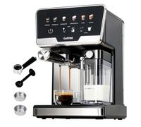 Macchina portafiltro, 20 bar, 1450 W, doppio scaldaia, montalatte automatico e autopulente, macchina per espresso con serbatoio dell'acqua da 2 l, serbatoio del latte da 500 ml, 6 programmi + modalità