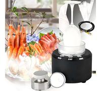 Macchina portatile 2 in 1 per ghiaccio secco e refrigeratore per bicchieri, ideale per bar, ristoranti e feste.